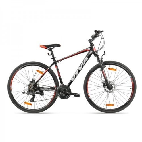 Viva Legend 700C Hybrid Bike for Adults with Shimano Shifters & Dual-Disc Brakes